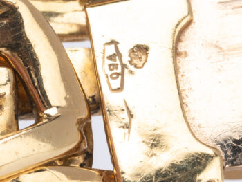 18K Large Link Gemstone Necklace - Image 7