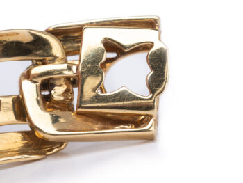 18K Large Link Gemstone Necklace - Image 6